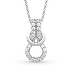 Jeulia Infinity Love Sterling Silver Necklace