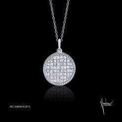 Medium Round Blaze Diamond Necklace