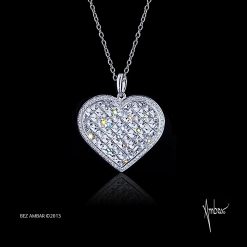 Large Heart Shaped Pendant – Matrix