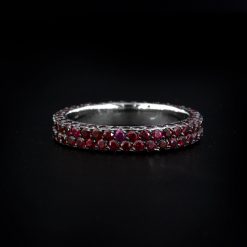 Double Row Ruby Eternity Ring