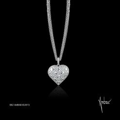 Domed Windows Heart Pendant