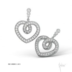 Infinite Open Heart Diamond Earrings
