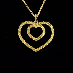 Heart To Heart -Yellow Sapphire Necklace