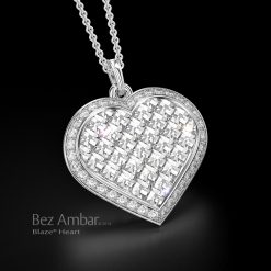 Heart Shaped Diamond Pendant – Matrix 1216