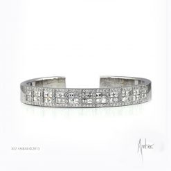 Quartet Windows Spring Wire Cuff Bracelet