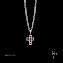Red Windows Cross Pendant