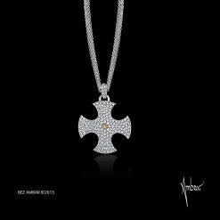 Gothic Diamond Cross Pendant