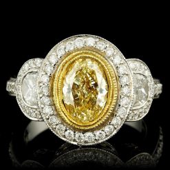 18K MULTI-TONE GOLD 2.99CT DIAMOND RING