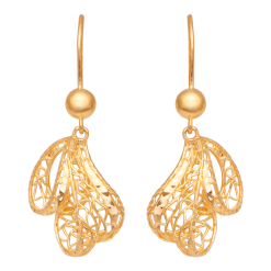 BÔNG TAI CƯỚI VÀNG 22K PNJ TƠ DUYÊN 0000Y000106