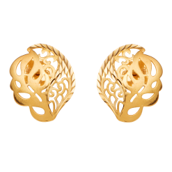 BÔNG TAI CƯỚI VÀNG 22K PNJ VŨ KHÚC LONG PHỤNG 0000Y000107