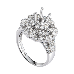 NHẪN KIM CƯƠNG VÀNG TRẮNG 18K PNJ 00DDW000626