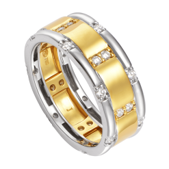 NHẪN NAM KIM CƯƠNG VÀNG 18K PNJ DDDDC000504