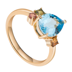 NHẪN VÀNG 14K ĐÍNH ĐÁ TOPAZ PNJ TPTMY000001