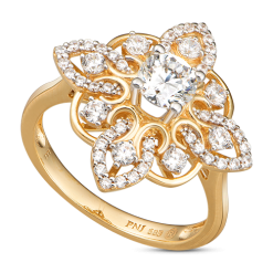 NHẪN VÀNG 14K ĐÍNH ĐÁ CZ PNJ XMXMC000002