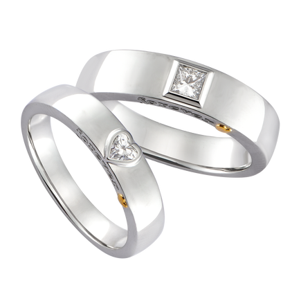 Nhẫn cưới kim cương bạch kim pnj ddddc000002 | pnj.com.vn