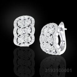 Bright Diamond Cluster Earrings