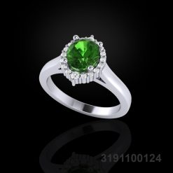 Custom Natural Tourmaline Ring