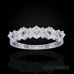 Sparkling Square Diamond Bangle
