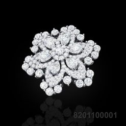 Sunflower Diamond Brooch