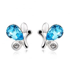 Pear Cut Aquamarine Lovely S925 Silver Earrings