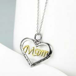 Gift for Mom 925 Sterling Silver Gold Necklace