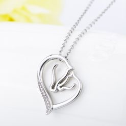 Maternal Love 925 Sterling Silver Zircon Necklace