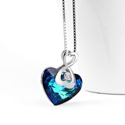 Swarovski Crystal 925 Sterling Silver Infinity Zircon Necklace