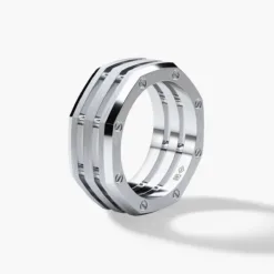 GRANT Mens Gold Wedding Band