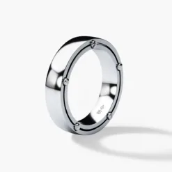 FRANKLIN Comfort Fit Gold Mens Wedding Band