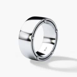 FRANKLIN Comfort Fit Mens Gold Wedding Band