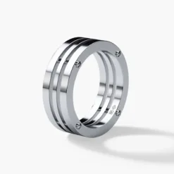 BREWER Mens Gold Wedding Band