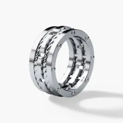 ROPES Mens Gold Wedding Band