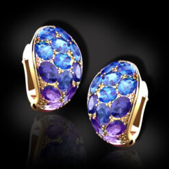 Hoa tai đá Sapphire