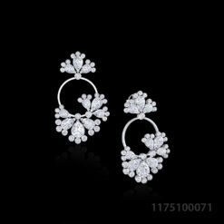 Floral Hoop Earrings