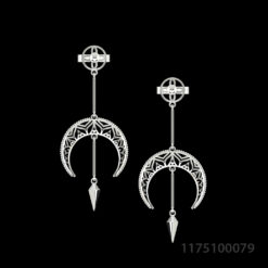 Drop Moon Earrings