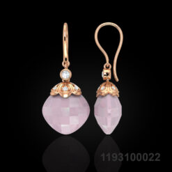 Rose Quartz Drop Earrings