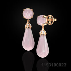 Rose Quartz Dangle Earrings