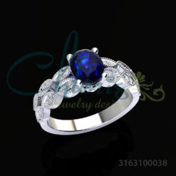 Nhẫn nữ đá Sapphire