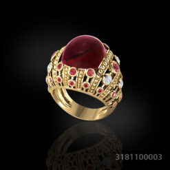 Vintage Ruby Cocktail Ring