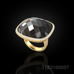 Smoky Quartz Cocktail Ring