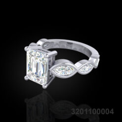 Emerald Cut Diamond Engagement Ring