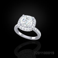Classic Halo Diamond Engagement Ring