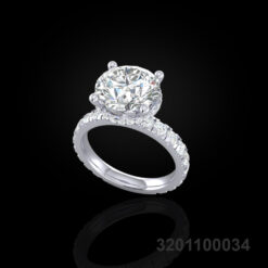 Hidden Halo Diamond Ring
