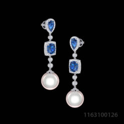 Luxury Sapphire Dangle Earrings