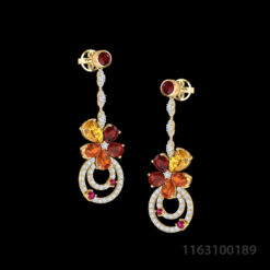 Rainbow Flower Earrings