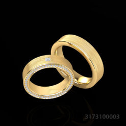 Matching Diamond Wedding Band Set