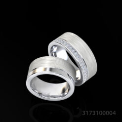 Matching Diamond Wedding Band Set