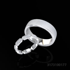 Matching Diamond Wedding Band Set