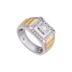 Nhẫn Nam Kim cương Vàng 18K PNJ DDDDC000502