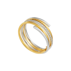 Nhẫn Vàng 10K đính đá ECZ Swarovski PNJ XM00C000010